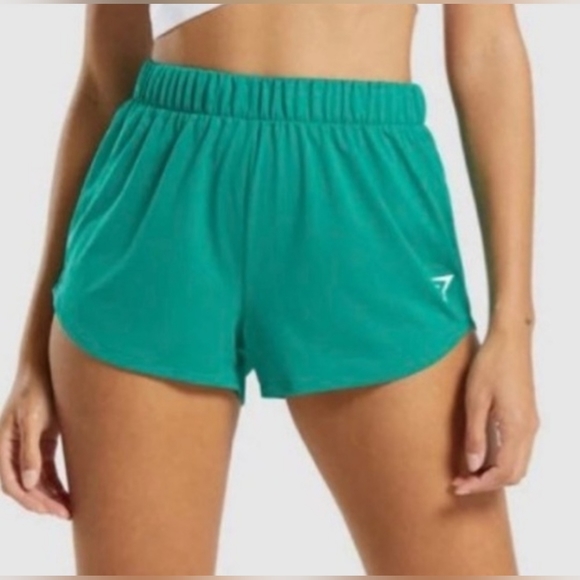 Gymshark Pants - Gymshark Loose Fit Training Shorts Small Green